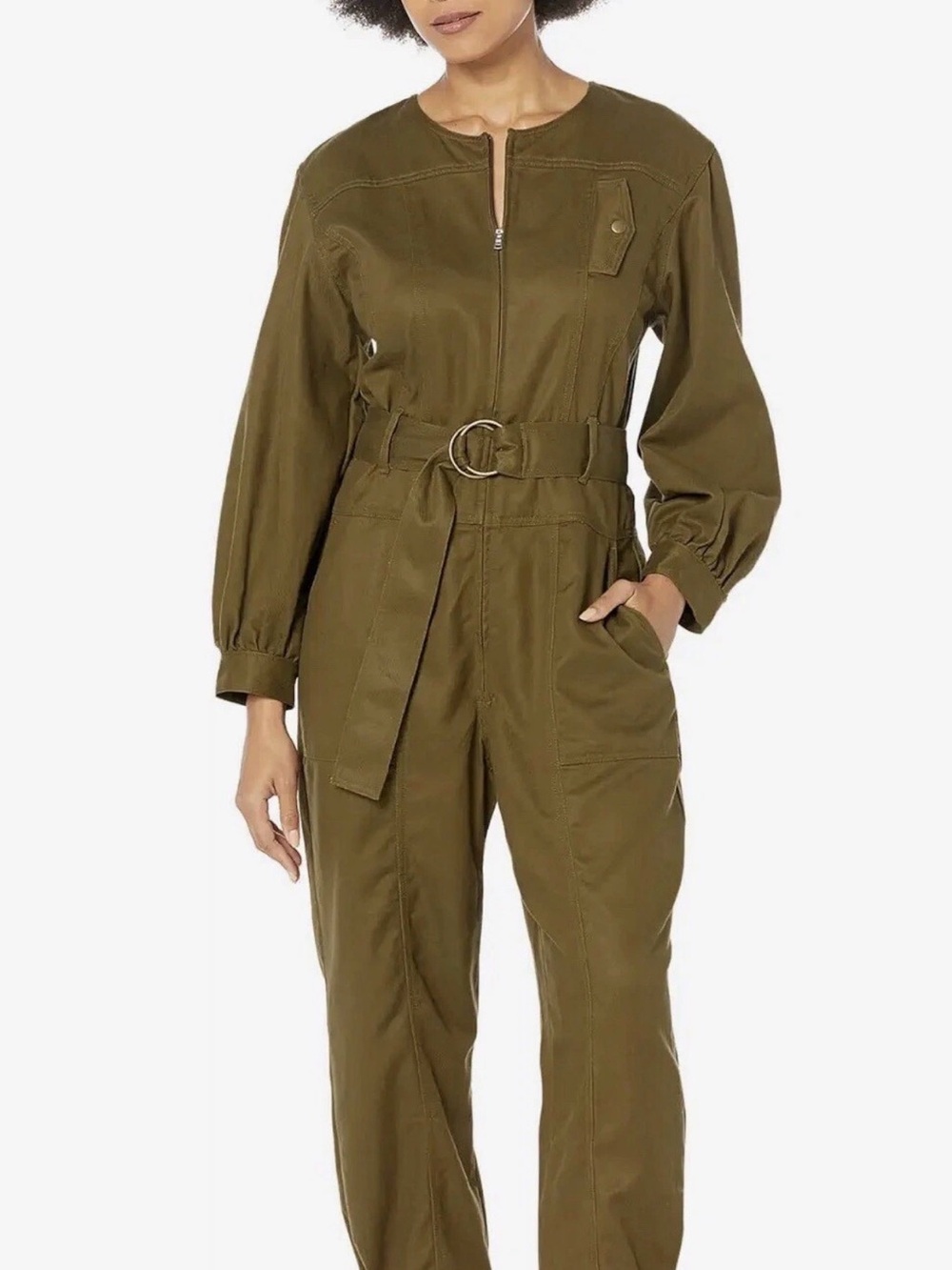 Madewell Women's Tapered Leg Olive green Jumpsuit Size Medium NWT